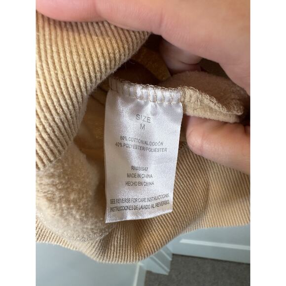 Nickelodeon Sponge Bob Graphic Hoodie Size M Beige Sweatshirt Stephen Hillenburg - Picture 5 of 5